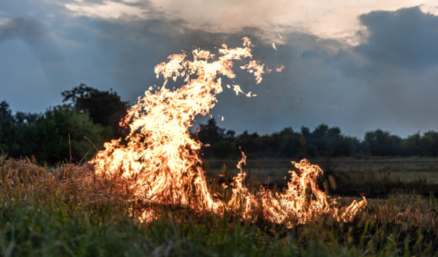 Divieto di navigazione sul lago a causa dell’incendio del Moregallo
