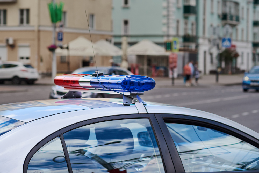La Polizia Stradale apre un varco per far nascere Lucia